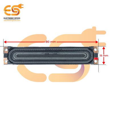 6Ω (ohm) 5W Rectangle Shape LED TV Bass Speaker (80mm x 15mm)